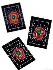 1pc Enamel Alloy Cartoon Rainbow Brain Brooch - Multicolor - View 7