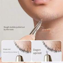 High Precision Epilation Tweezers, Stainless Steel Curved Eyebrow Tweezers, Ergonomic Handle Design, Suitable For Fine Hair, Whiskers, Eyebrows And Other Beauty Care Tools, Beauty Eyebrow Shaping Tweezers - Multicolor - View 1