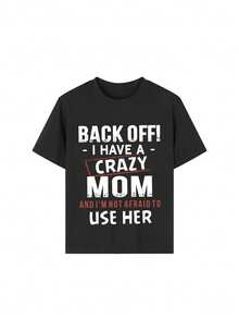 Tween Boy Casual Graphic Print Crew Neck Short Sleeve T-Shirt, Summer Top - Black - View 2