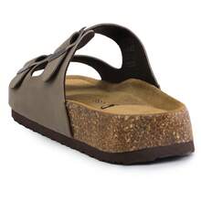 Women's Sandals With Adjustable Straps - Cork Footbed Comfort Slides For Summer Beach & Casual Wear - 褐色 - 查看 5