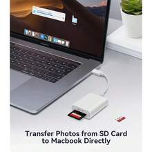 محول قارئ بطاقة SD TF 2 في 1 من نوع USB-C للهاتف 15 14 13 12 16 برو ماكس وأجهزة الكمبيوتر اللوحية OTG لبطاقة الذاكرة الصغيرة - A - مشاهدة 2