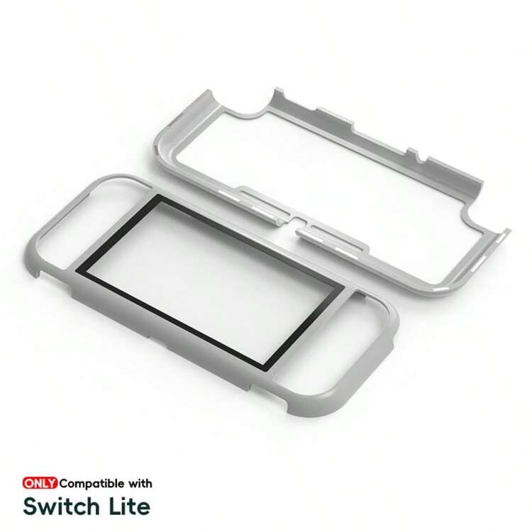 DATA FROG マグネット式フロント＆バック保護ケース Switch Lite用 クリアアクリルスクリーン保護付きハードプラスチック耐衝撃カバー - 見る 10