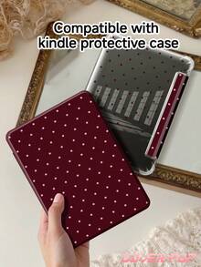 Polka Dot Pattern Minimalist 9.7/10.2/10.5/10.9/12.9 Inch/Pro 11 Inch Tablet Protective Case, Suitable For 10th Gen , Galaxy Tab S6 Lite 10.4 Inch, Kindle Paperwhite 12th Gen 2024, Kindle (11th Gen-2024), Soft Shock-Proof, Smart Sleep/Wake, Y-Fold Stand Multi-Angle Viewing - Multicolor - View 11