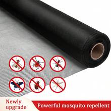 1pc Black DIY Trimable Anti-Mosquito Mesh Net, High Density Invisible Fly Proof Window Screen, Multi-Scene Applicable Anti-Insect & Bird Net - Mosquito Screen - View 12