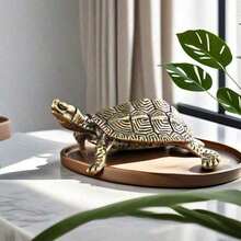 New Cross-Border Brass Turtle Office Desk Car Ornament Vintage Brass Turtle Tea Table Living Room Craft Decoration - Bronze - View 3