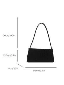 新款秋冬豹纹优雅个性单肩包，采用柔软光滑的皮革制成，方形设计，适合购物、携带钱包，是年轻女性、大学生、职场新人及白领人士的理想之选。也非常适合办公室、大学、工作、商务、通勤、户外活动、旅行和郊游等场合。 - 黑色 - 查看 6