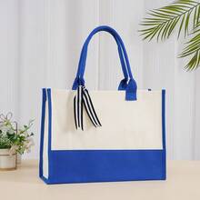 Customized Canvas Tote Bag, Personalized Logo Handbag, Namebag, Bridesmaid Gift Bag, Monogrammed Customized Tote Bag, Personalized Gift, Bridal Party, Personalized Gift, Bachelorette Party - Multicolor - View 7