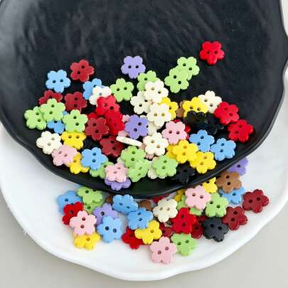 أزرار زهور الكرز الملونة الأكثر مبيعًا، أزرار زهور الشاكيت الجميلة، مواد DIY للأغطية الرأس، مواد DIY للقلادات، اكسسوارات ملابس DIY، ديكورات أكياس DIY، لوازم DIY للعطلات