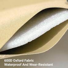 大号便携式户外露营坐垫，可折叠轻便旅行垫，牛津布材质，适用于户外野餐、徒步、钓鱼、烧烤、花园休闲、沙滩、运动场等，防水坐垫 - 彩色 - 查看 10