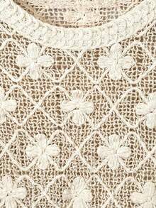 2026夏季女士波西米亚风流苏无袖上衣 - 圆领不对称下摆薄纱罩衫，适合假日派对、海滩度假、复活节和母亲节礼物 - 杏色 - 查看 10