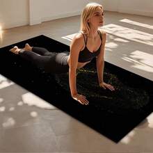 1 件 71*22 英寸瑜伽垫，多种花卉图案可选 - 防滑耐磨加宽加厚健身垫，家用及专业初学者瑜伽训练垫 - 彩色 - 查看 1