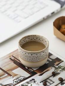 Bộ 1/4/6 chiếc tách trà, tách espresso bằng gốm sứ dày dặn, men rạn, dung tích 110ml, kiểu Nhật cổ điển, tách trà Gongfu bằng gốm nhiều màu sắc, tách nhâm nhi của bậc thầy, tách nước gia dụng, kiểu Trung Đông cổ điển. - Nhiều màu - Xem 3