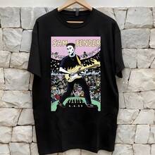 1PC Sam Fender Stadium Concert Tour Graphic Women's T-Shirt 6.6.25 - Black 1 - 查看 1