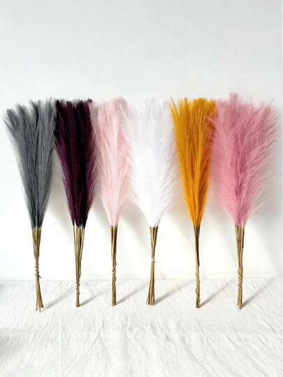 Random Ins Style Artificial Pampas Grass, Feather Grass Window Display Decor, Faux Pampas Grass, Farmhouse Decor, Boho Style Decor, Artificial Flowers, Fake Pampas Grass Decor, Vase Filler, Room Decor, Wedding Centerpiece