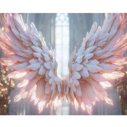 White Feathered Angel Wings Background Banner Background Photography Wall Decoration Is Suitable For Live Streaming Backgrounds, Party Decorations, Weddings, Birthday Anniversaries, And Room, Garden, And Courtyard Decorations. It Is Durable And Suitable For Indoor And Outdoor Use. You Can Choose From Various Styles And Sizes.