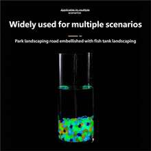Rhombus Luminous Stones For Aquarium Landscaping, Mini Luminous Stones, Plastic Luminous Stones For Gardening - A - View 9