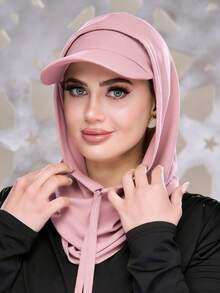 2 chiếc mũ trùm đầu nữ màu trơn - Băng đô thể thao đa năng có dây rút và vành co giãn, thoáng khí, thoải mái, vành rộng thấm hút mồ hôi, mũ thể thao đa chức năng, khăn quàng cổ thời trang tối giản, mũ trùm đầu và vành co giãn. - Nhiều màu - Xem 17