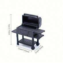 1 Set/2 Sets 1:30 Scale Dollhouse Mini BBQ Grill, Suitable For Role Play, Durable Metal, BBQ Accessories, - DIY Mini Photography Props/Living Room Scene Decoration, Perfect Gift - Multicolor - View 5