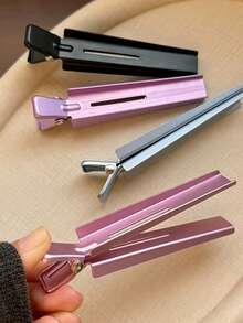 Styling Tool To Add Natural Volume To The Roots; Essential For Bangs Styling; Manual Curling Iron Can Increase Volume And Styling; High-Top Hair Clips; Makeup Styling Clips; Bangs Clips; Seamless Duck-Mouth Hair Clips. - Multicolor - View 8