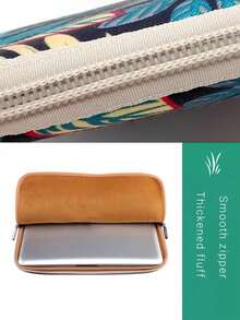 Plant 1pc LISEN 8-Inch Tablet Sleeve Bag, Suitable For 7.9-Inch Apple Mini, 8.4-Inch M5/M6/Y700 - Colorful Leaves Blue Background - View 7