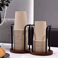 1pc Luxury Disposable Cup Storage Holder Water Tea Cups Dispenser Rack Shelf Longer Stick Mug Display Stand Home Organizer - Multicolor - View 8