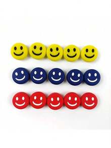 6pcs/12pcs Tennis Racket Shock Absorbers, Shock Pads, Tennis Accessories, Silicone Smiling Face Shock Absorbing Strips - Multicolor - View 3