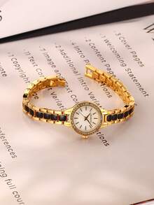 REBIRTH 1pc Women's Minimalist Luxury Versatile Quartz Movement Wristwatch, Suitable For Daily Wear - one-size - View 2