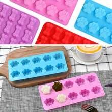 Silicone Mold In Dog Paw & Bone Shape, Suitable For Making Jelly, Candy, Chocolate, Ice Cubes, Also Can Be Used For Baking Dog Treats & Cookies - Multicolor - View 4