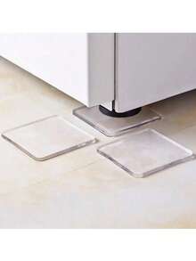 1/4/8 piezas Almohadillas transparentes invisibles antideslizantes para muebles, almohadillas de silicona suave que absorben los golpes y reducen el ruido, sin necesidad de adhesivo, adecuadas para muebles y electrodomésticos del hogar, regalo práctico para el hogar, perfecto para Año Nuevo, Día de San Valentín, temporada de graduación - Versión engrosada - Ver 2