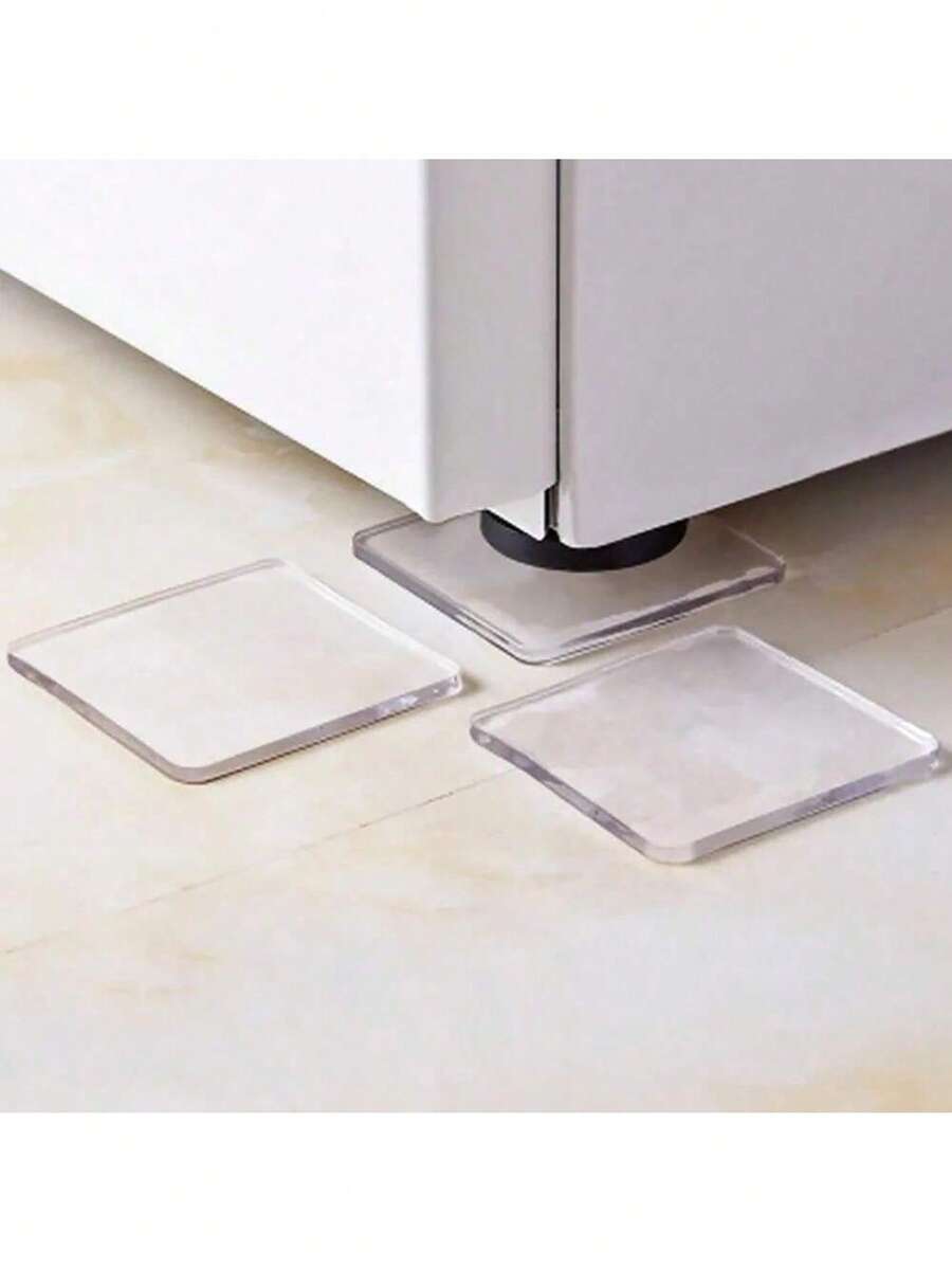 1/4/8 piezas Almohadillas transparentes invisibles antideslizantes para muebles, almohadillas de silicona suave que absorben los golpes y reducen el ruido, sin necesidad de adhesivo, adecuadas para muebles y electrodomésticos del hogar, regalo práctico para el hogar, perfecto para Año Nuevo, Día de San Valentín, temporada de graduación