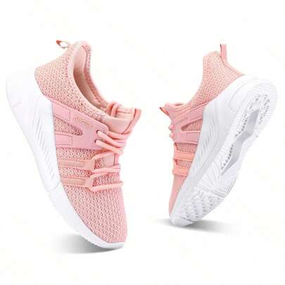 Kids Athletic Sneakers Boys Girls – Lightweight Breathable Lace Up Running Tennis Shoes For Toddler Little Kid Big Kid