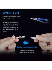 100pcs/Pack Heavy-Duty 304Stainless Steel Cable Ties - Rust Proof, High Temperature Resistant Metal Cable Ties, Suitable For Mechanical, Automotive, Exhaust Applications, Etc., Made Of Stainless Steel Material - 100PCS - View 5