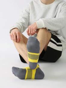 5双装男士夏季网眼透气短袜，轻薄休闲运动袜，柔软舒适低帮设计，尺码39-45 - 彩色 - 查看 10