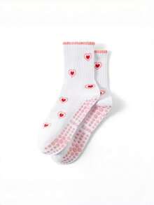 2/4 Pairs Women's Colorful Mid-Calf Yoga & Pilates Sports Socks, Cute & Interesting Patterns - Multicolor - View 4