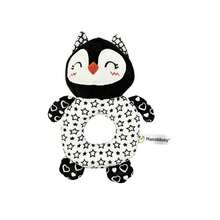 Newborn Black & White Visual Cloth Rattle, Baby Ring Soothing Hand-Grip Plush Doll, Infant Early Education Sensory Plush Doll - Multicolor - View 12