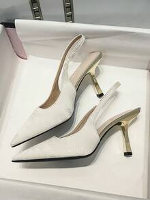 VIP.MRS.KING Women's Fashion High Heel Closed Toe Sandals - Apricot - View 6