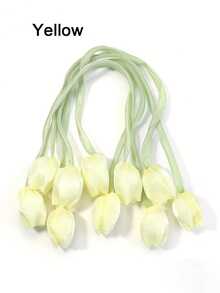 Bộ 5 chiếc nơ hoa tulip hai mặt kiểu INS tối giản, phụ kiện tóc, trang trí quần áo và túi xách. - hoa tulip - Xem 12