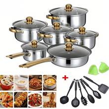 19 PCScookware Set, Including A Non-Stick Saucepan, Frying Pan, And Milk Pan - View 7