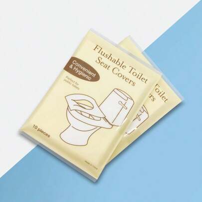 1 Pack/2 Packs/3 Packs Disposable Toilet Seat Covers, Essential Public Restroom & Travel Supplies