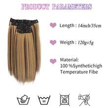 Women's Long Straight Clip-In Hair Extensions - Adds Volume & Length, Soft Shiny Synthetic Fiber, Easy-To-Wear Secure Clips, Perfect For Daily Fashion, Party & Styling - Multicolor - View 5
