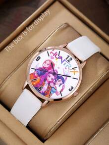 梦幻动漫主题奢华女童腕表，理想的礼物之选 - 彩色 - 查看 5