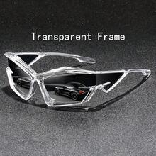 Fashion Retro Y2K Steampunk Oversized Frame Cool Unisex Sports Luxury Brand Designer Classic Retro  Sports Men's Women's Men's Glasses - 橙色框架 - 查看 8