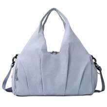 女士健身包，带鞋仓的旅行手提包 - 彩色 - 查看 14