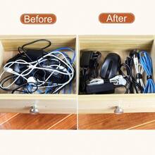 120PCS 6 Inch Cable Ties Reusable Multi-Purpose Wire Ties Cord Organizer Adjustable Cable Management 5 Colors - 120pcs - 查看 2
