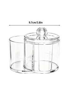 Cotton Pad And Cotton Swab Storage Box, Small Plastic Cotton Swab Box With Lid, Bathroom Accessory Storage Box For Cotton Swabs, Pads, Toothpicks, Etc. - View 16