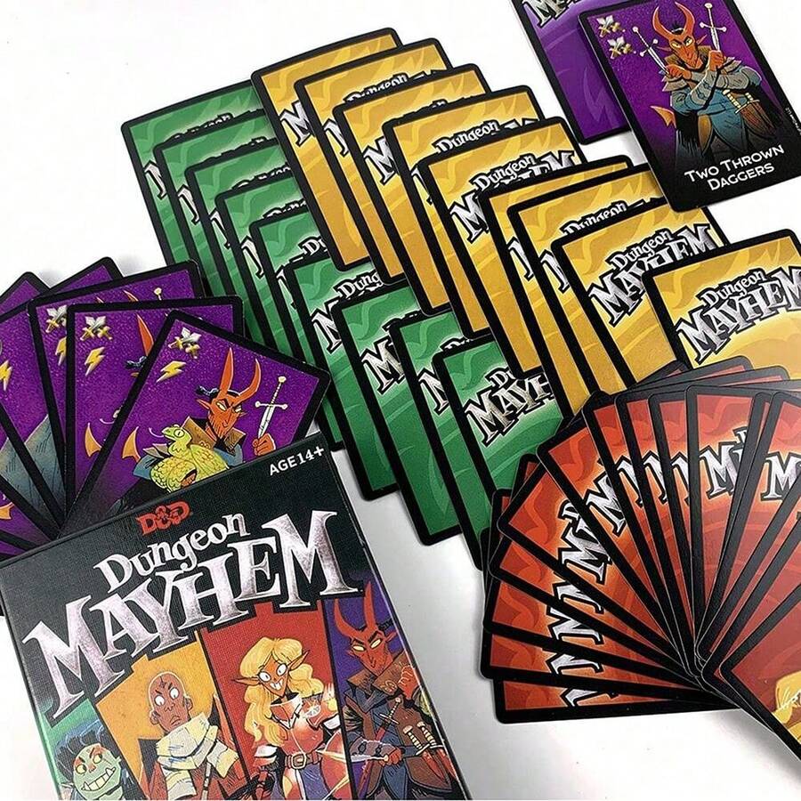 Dungeon 2-4 Players Fast Card Battle Simple Rules, 5 Minutes To Learn, Fun Doubled For Friends Aged 14 And Up - Multicolor - View 1