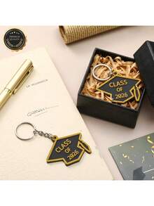 10个装 2026届毕业季钥匙扣 橡胶钥匙圈 批发 毕业帽吊坠 毕业礼物 大学纪念品 - 查看 3