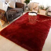 Multi-Colored Plush Rugs. Softness And Style For Your Home. Size 150 - Red - View 2