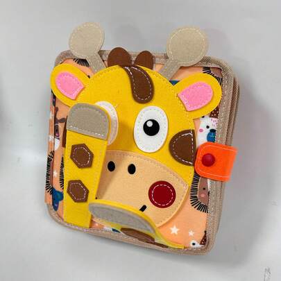 Libro de actividades para niños de 1 a 3 años, juguetes Montessori, juguetes de viaje para niños, libro de actividades educativas, regalo de cumpleaños para niños y niñas, tablero de actividades de fieltro lavable