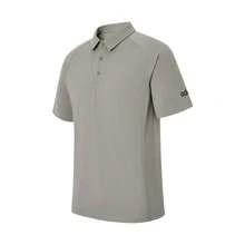 Adidas 男士新款休闲运动Polo衫，带领，速干 - 銀灰色 - 查看 1